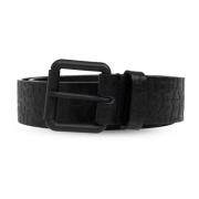 Leren riem B-Monogram Diesel , Black , Heren