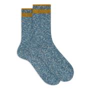 Italiaanse korte sokken met diamantdetails Gallo , Multicolor , Unisex