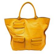 Pre-owned Leather totes Marni Pre-owned , Yellow , Dames