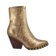 Gouden Cowboy Boot met Stud Details Noa Harmon , Yellow , Dames