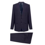 Blauw Prince of Wales Check Suit Dolce & Gabbana , Blue , Heren