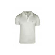 Witte Katoenen Polo Shirt C.p. Company , White , Heren