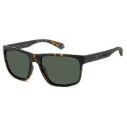 Matte Havana Green Zonnebril Polaroid , Brown , Heren