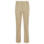 Beige Flare Broek Sportmax , Beige , Dames