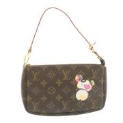 Pre-owned Canvas clutches Louis Vuitton Vintage , Brown , Dames