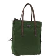 Pre-owned Nylon totes Prada Vintage , Green , Dames