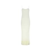 Elegant Ivory Silk Dress Khaite , White , Dames
