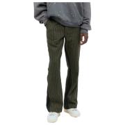 Wollen Pinstripe Broek met Contrastpanelen Gallery Dept. , Green , Her...