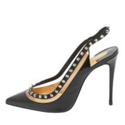 Pre-owned Leather sandals Christian Louboutin Pre-owned , Black , Dame...