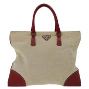 Pre-owned Canvas prada-bags Prada Vintage , Beige , Dames