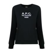 Zwarte Tina Logo Sweatshirt A.p.c. , Black , Dames