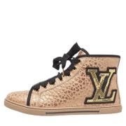 Pre-owned Fabric sneakers Louis Vuitton Vintage , Pink , Dames