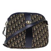 Pre-owned Canvas shoulder-bags Dior Vintage , Blue , Dames