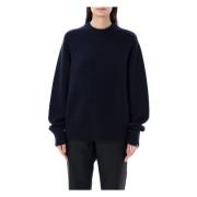 Navy Bourgeois Gebreide Trui Extreme Cashmere , Blue , Dames