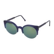 Diepblauwe Zonnebril Lucia Stijl Retrosuperfuture , Blue , Unisex