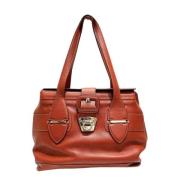 Pre-owned Leather shoulder-bags Salvatore Ferragamo Pre-owned , Brown ...