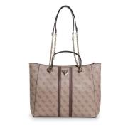 Girlfriend Carryall Tas Herfst/Winter Collectie Guess , Brown , Dames