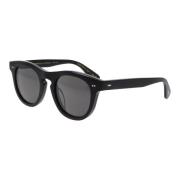 Ronde Acetaat Zonnebril OV 5509Su Oliver Peoples , Black , Unisex