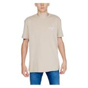 Vintage DNA Heren T-shirt Tommy Jeans , Beige , Heren