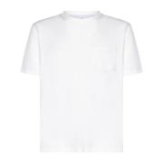 Katoenen T-shirts en Polos Beige Brunello Cucinelli , White , Heren
