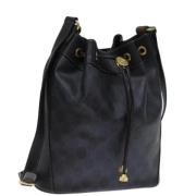 Pre-owned Leather shoulder-bags Gucci Vintage , Black , Dames