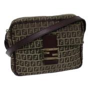 Pre-owned Canvas shoulder-bags Fendi Vintage , Multicolor , Dames