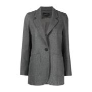 Grijze Casual Dames Blazers Jas Lorena Antoniazzi , Gray , Dames