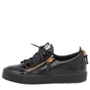 Pre-owned Leather sneakers Giuseppe Zanotti Pre-owned , Black , Dames