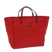Pre-owned Canvas totes Gucci Vintage , Red , Dames