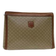 Pre-owned Canvas clutches Celine Vintage , Beige , Dames