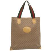 Pre-owned Leather totes Gucci Vintage , Multicolor , Dames