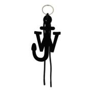 Sleutelhanger met logo JW Anderson , Black , Unisex