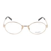 Ronde Metalen Frame Bril Saint Laurent , Yellow , Unisex