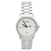 Pre-owned Fabric watches Gucci Vintage , Gray , Dames