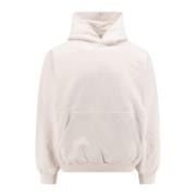 Geborduurde Logo Hoodie Balenciaga , Beige , Heren