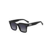 Zwart Donkergrijs Getinte Zonnebril Dsquared2 , Black , Heren