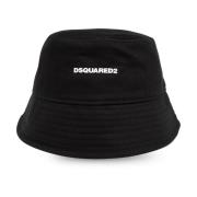 Pet met logo Dsquared2 , Black , Heren