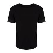 Elegante Ronde Hals T-Shirt Les Hommes , Black , Heren