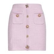 Roze Geplooide Rok Self Portrait , Pink , Dames