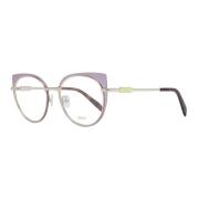 Paarse Vrouwen Ronde Metalen Optische Frames Emilio Pucci , Purple , D...