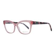 Roze Vierkante Optische Brillen voor Vrouwen Emilio Pucci , Pink , Dam...