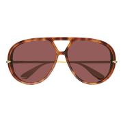 Iconische Aviator Zonnebril Bv1274S 003 Bottega Veneta , Brown , Unise...