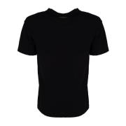 Elegant Ronde Hals T-Shirt Les Hommes , Black , Heren