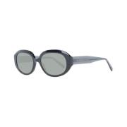Zwarte ovale zonnebril met grijze lenzen Ted Baker , Black , Dames