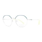 Grijze Metalen Ronde Optische Monturen Emilio Pucci , Gray , Dames