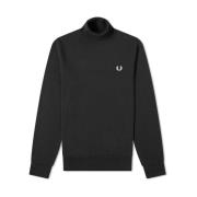 Zwarte Gebreide Coltrui Fred Perry , Black , Heren