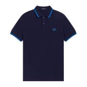 Slim Fit Twin Tipped Polo Fred Perry , Blue , Heren