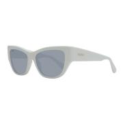 Cat Eye Zonnebril met Spiegelglazen Max Mara , White , Dames