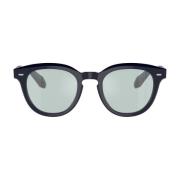 Vierkante Frame Zonnebril Blauw Mat Oliver Peoples , Blue , Unisex