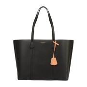 Zwarte Triple-Compartment Tote Tas Tory Burch , Black , Dames